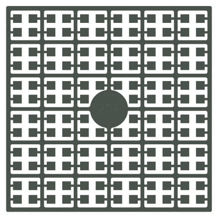 Pixelhobby Midi Pärlor 204 Askgrå 2x2mm - 140 pixels