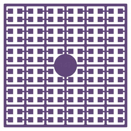 Pixelhobby Midi Pärlor 147 Mörk Dov Violett 2x2mm - 140 pixels