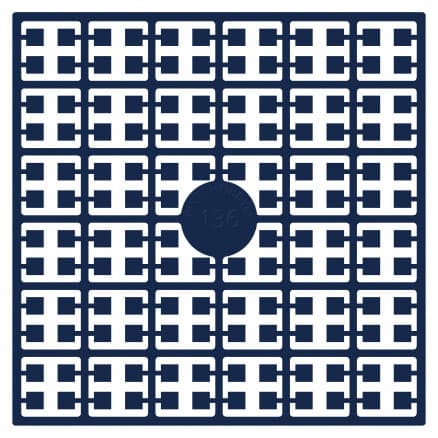 Pixelhobby Midi Pärlor 136 Mörk Marinblå 2x2mm - 140 pixels
