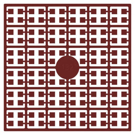 Pixelhobby Midi Pärlor 132 Mörk Julröd 2x2mm - 140 pixels