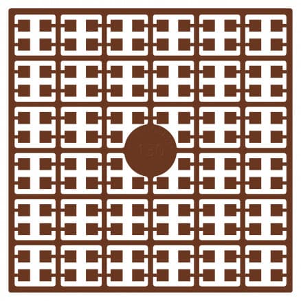 Pixelhobby Midi Pärlor 130 Mörk Mahognybrun 2x2mm - 140 pixels