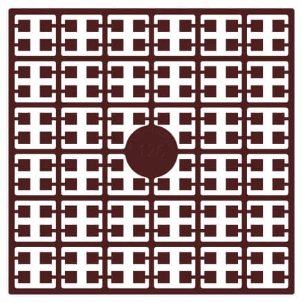 Pixelhobby Midi Pärlor 126 Rost Rödbrun 2x2mm - 140 pixels