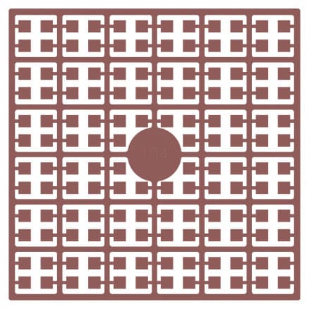 Pixelhobby Midi Pärlor 104 Mörk hudfärg 2x2mm - 140 pixels