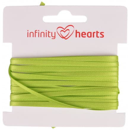 Infinity Hearts Satinband Dubbelsidig 3mm 551 Grön - 5m