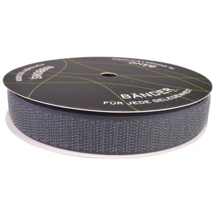 Balsløw Kardborreband Hane/Hook 20mm 09 Mörkgrå - 5m