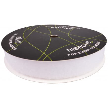 Balsløw Kardborreband Hona/Loop 20mm 01 Vit - 5m