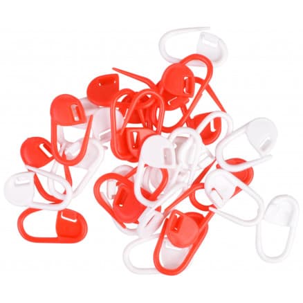 Infinity Hearts Maskmarkörer Röd/Vit 22mm - 30 st