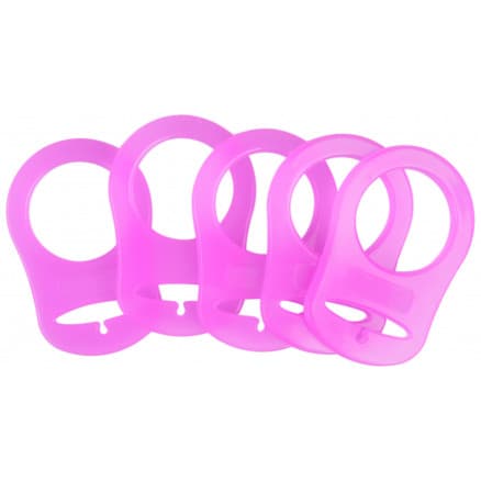 Infinity Hearts Napphållare Adapter Lila 5x3cm - 5 st