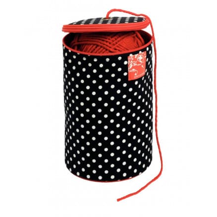 Prym Garnhållare Polka Dots Svart 14,5x21,5 cm