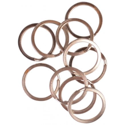Infinity Hearts Nyckelring Tjock Silverfärgad 20mm - 10 st