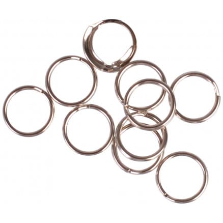 Infinity Hearts Nyckelring Tunn Silverfärgad 10mm - 10 st
