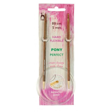 Pony Perfect Rundstickor Trä 80cm 5,00mm / 31.5in US8