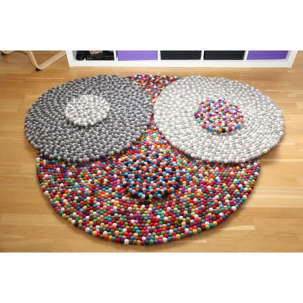 Matta av filtkulor Mönster av Rito Krea - DIY-matta 20-200 cm