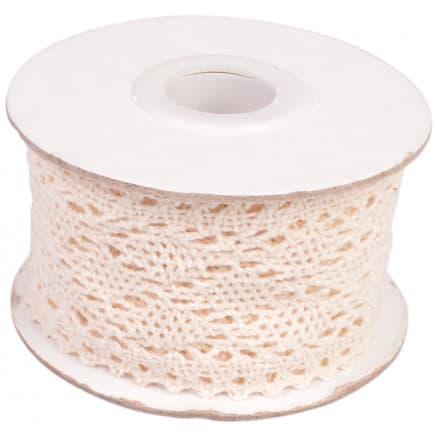 Infinity Hearts Spets/Spetsband Beige 42mm 2,5m