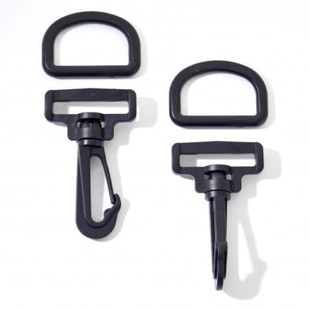 Prym Karbinhake Plast Svart 40mm - 2 st