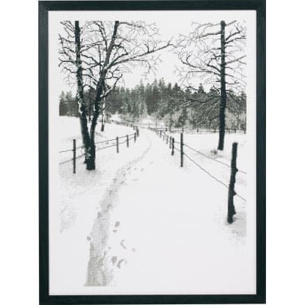 Permin Broderikit Aida Grafisk Natur 42x58cm