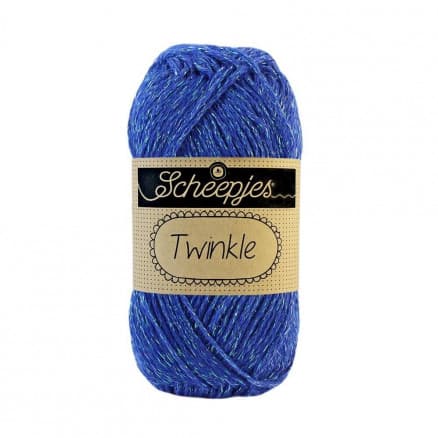 Scheepjes Twinkle Garn Glimmer 908 Kungsblå