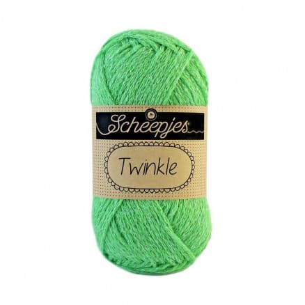 Scheepjes Twinkle Garn Glimmer 922 Ljusgrön