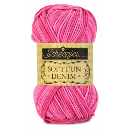 Scheepjes Softfun Denim Garn Print 503 Rosa