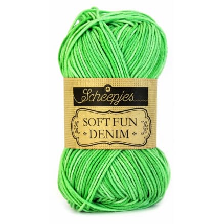 Scheepjes Softfun Denim Garn Print 506 Grön