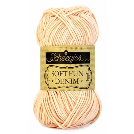 Scheepjes Softfun Denim Garn Print 507 Ljus Persika