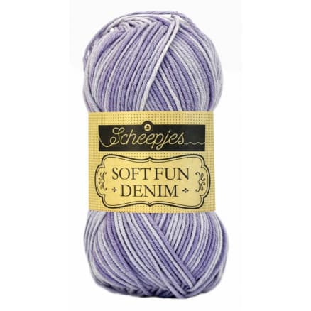 Scheepjes Softfun Denim Garn Print 512 Lavendel