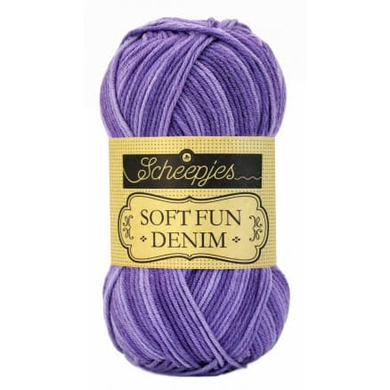 Scheepjes Softfun Denim Garn Print 513 Lila