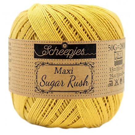 Scheepjes Maxi Sugar Rush Garn Unicolor 154 Gold