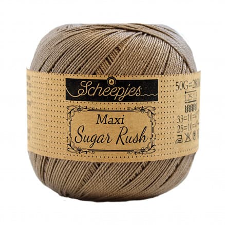 Scheepjes Maxi Sugar Rush Garn Unicolor 254 Moon Rock