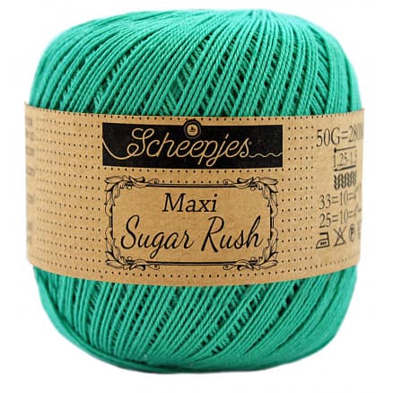 Scheepjes Maxi Sugar Rush Garn Unicolor 514 Jade