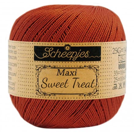 Scheepjes Maxi Sweet Treat Garn Unicolor 388 Rust