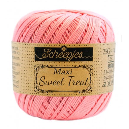Scheepjes Maxi Sweet Treat Garn Unicolor 409 Soft Rosa