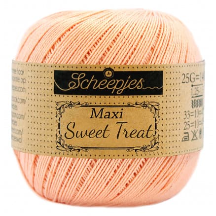 Scheepjes Maxi Sweet Treat Garn Unicolor 523 Pale Peach