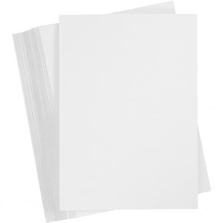 Kartong, A4 210x297 mm, 250 g, 100 ark, vit