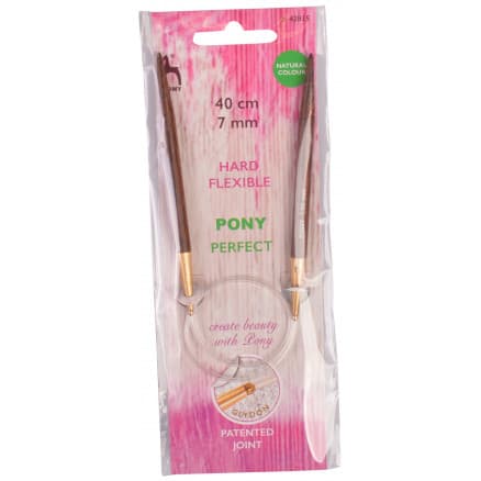 Pony Perfect Rundstickor Trä 40cm 7,00mm / 23.6in US10Â¾