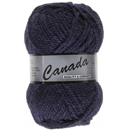 Lammy Canada Garn Unicolor 890 Marinblå