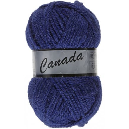 Lammy Canada Garn Unicolor 860 Mörk Kungsblå