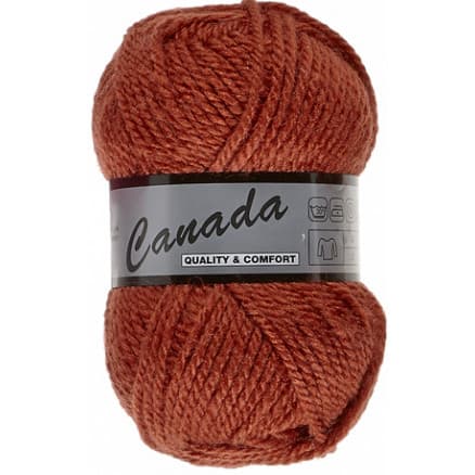 Lammy Canada Garn Unicolor 787 Mörk Orange