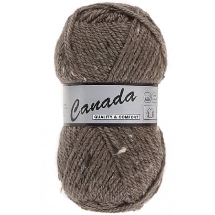Lammy Canada Garn Mix 467 Mörkbrun/Natur/Brun