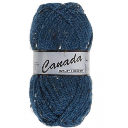 Lammy Canada Garn Mix 464 Petrolblå/Natur/Brun