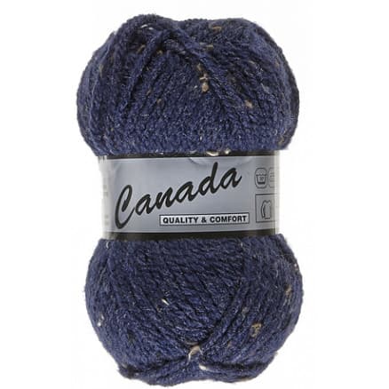 Lammy Canada Garn Mix 460 Mörkblå/Brun/Svart