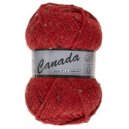 Lammy Canada Garn Mix 435 Röd/Beige/Brun