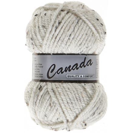 Lammy Canada Garn Mix 405 Vit/Svart