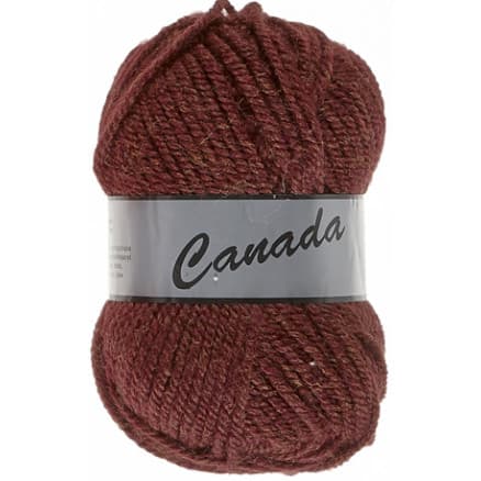 Lammy Canada Garn Unicolor 110 Mörk Orange Röd