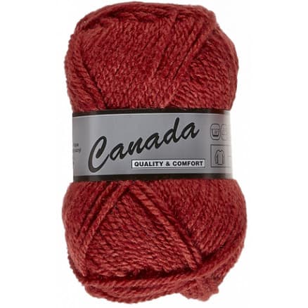 Lammy Canada Garn Unicolor 092 Orange Röd