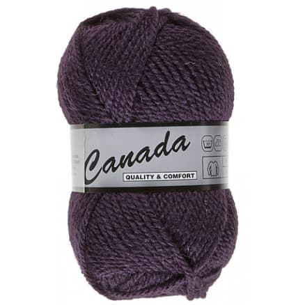 Lammy Canada Garn Unicolor 084 Mörklila