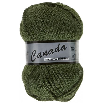 Lammy Canada Garn Unicolor 079 Armégrön