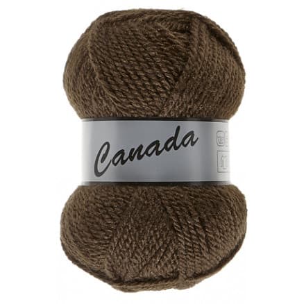 Lammy Canada Garn Unicolor 049 Mörkbrun