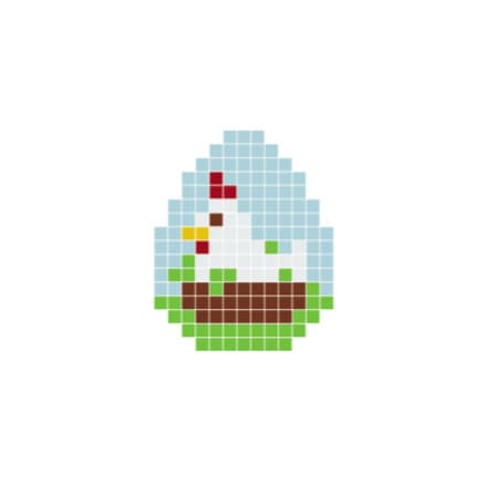 Påskhöna Pixelhobby - Påsk-pärlmönster
