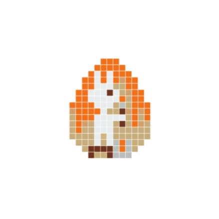 Påskhare Pixelhobby - Påsk-pärlmönster